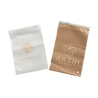 Bags Pvc Bag Pvc Frosted Bag CPE Frosted Ziplock Bags 1 Color Logo Printed PVC Bag For Clothing Packing