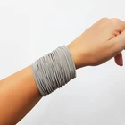 Bracelets Amoryubo Stainless Steel Metal Coil String Stretch Spring Bracelets For Women