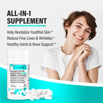 In stock Hot Sale Collagen Compound Tablet Multivitamin Complex Tablet Reduce Fine Lines Wrinkles For Women Beauty Supplement