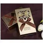 Wedding Gift Wholesale Custom European Style Creative Wedding 2/4 Grain Chocolate/candy Packaging Gift Boxes