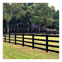 Customizable brown black white steel vinyl pvc plastic horse fence panels