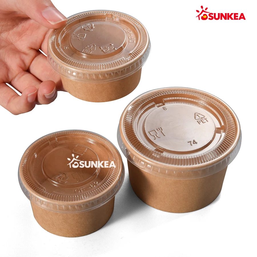 Disposable Customized Small Portion Paper Sauce Container