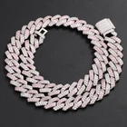 Diamond Men For Chain Luxury Gold Plated Cuban Link Iced Out Diamond Chain For Men Jewelry