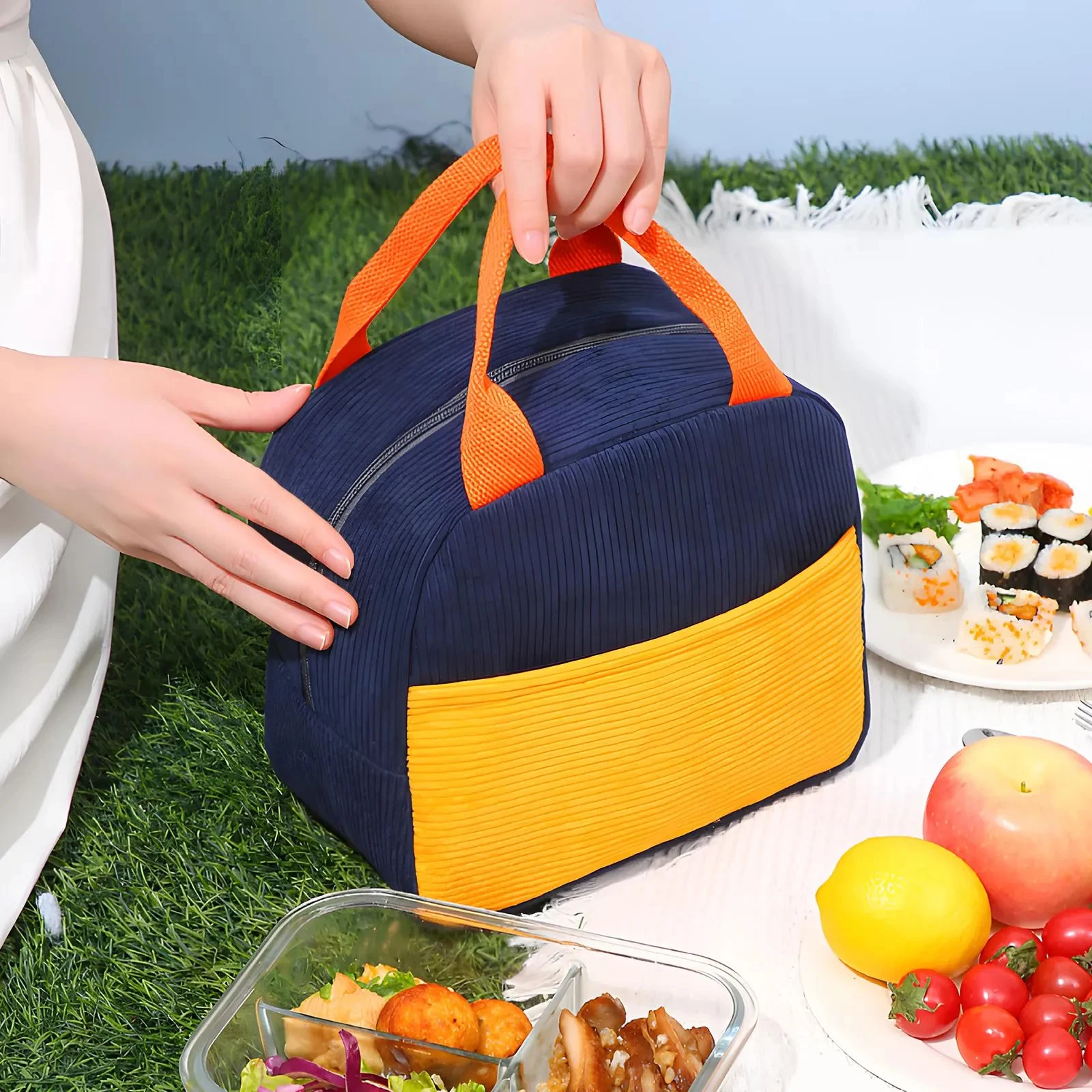 Portable Waterproof Cooler Tote Bag with Insulation Fashionable Leak-Proof Lunch Bag for Lunch Wine Cans Customizable Logo factory