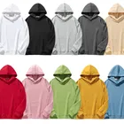 Hoodies Plain Factory High Quality Custom Logo Fabric Color Men Women Hoodies Unisex Spring Oversize Plain Pullover