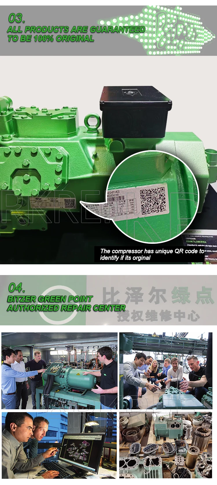 Semi Hermetic Reciprocating Compressor, 3hp, 4hp, 5hp, 6hp - detail 10