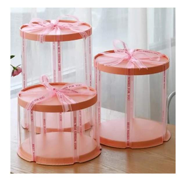 ZX/ 6-inch clear box,plastic cake containers,suitable for birthday  Parties