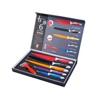 Tpr Handle 2Cr13 Balde TPR Handle 6 Pcs Swiss Line Coating Knife Set With Ceramic Peeler Packed Into Gift Box