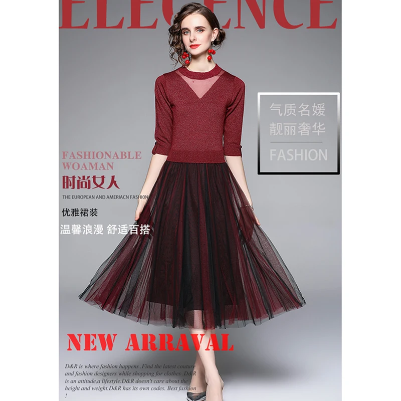 Vestidos De Punto De Seda De Hielo Para Mujer,Ropa Femenina De Primavera Y  Otoño,En Stock,Novedad,Venta Al Por Mayor,2021 - Buy Ropa  Americana,Damas,Fabricantes De Ropa De Product on Alibaba.com