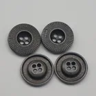 Kurta Buttons 4 Button 18mm Wholesale Custom Flatback Gun Metal 4 Holes Metal Kurta Buttons For Shirt