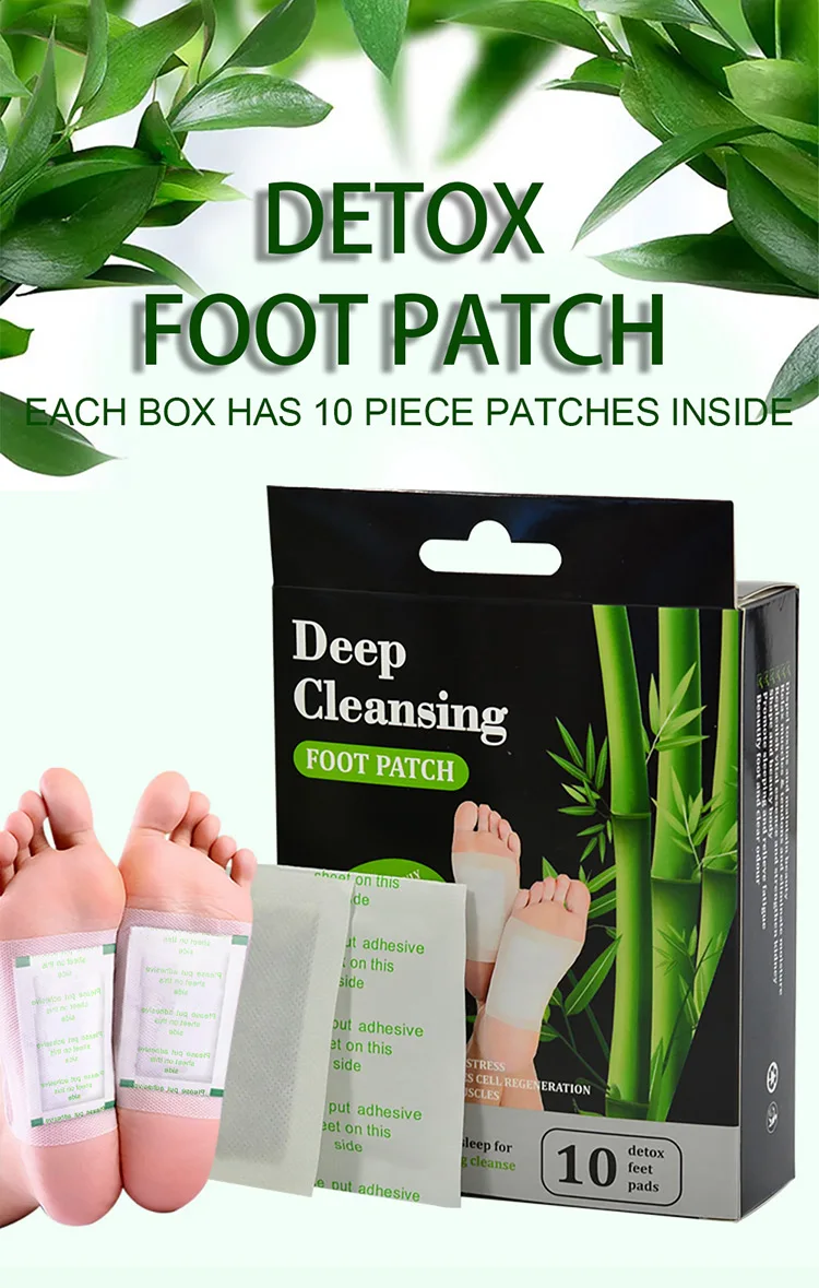 Bamboo Herbal Ginger Foot Detox Foot Patch Feet Pads Customise Slimming