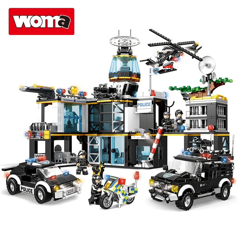 brick builder lego city police