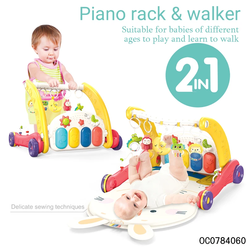 Multifunctional push stroller toy new model a baby pedal piano mat walker
