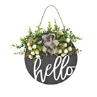 Door Wood Wooden Door Signs New Arrivals Garden Round Hanging Welcome Home Door Wooden Sign
