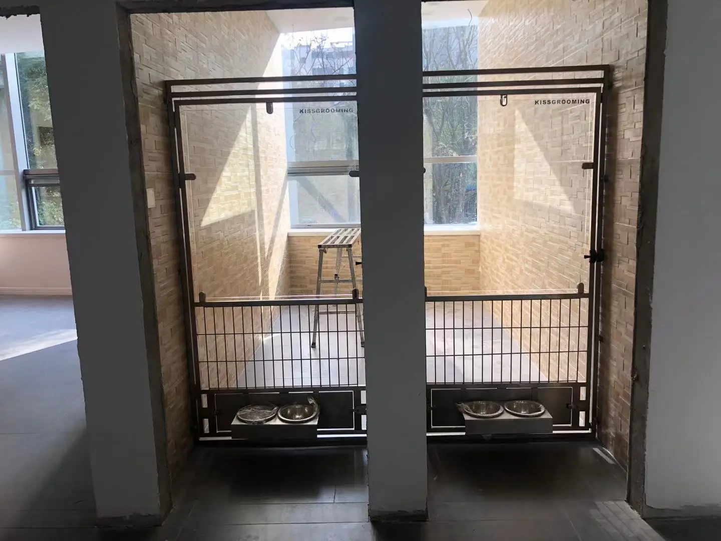 Customized Professional Walkin Kennel System Large Dog Cage Stainless