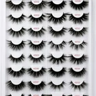 Eyelash Popular 6D 100% Mink Lashes Thick Strip False Eyelash Vendors