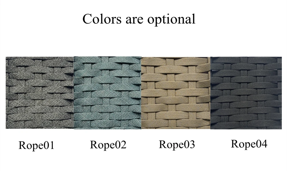 Outdoor garden furniture woven rope chairs office living room chairs cast Iron aluminium plastic rattan mesh chairs