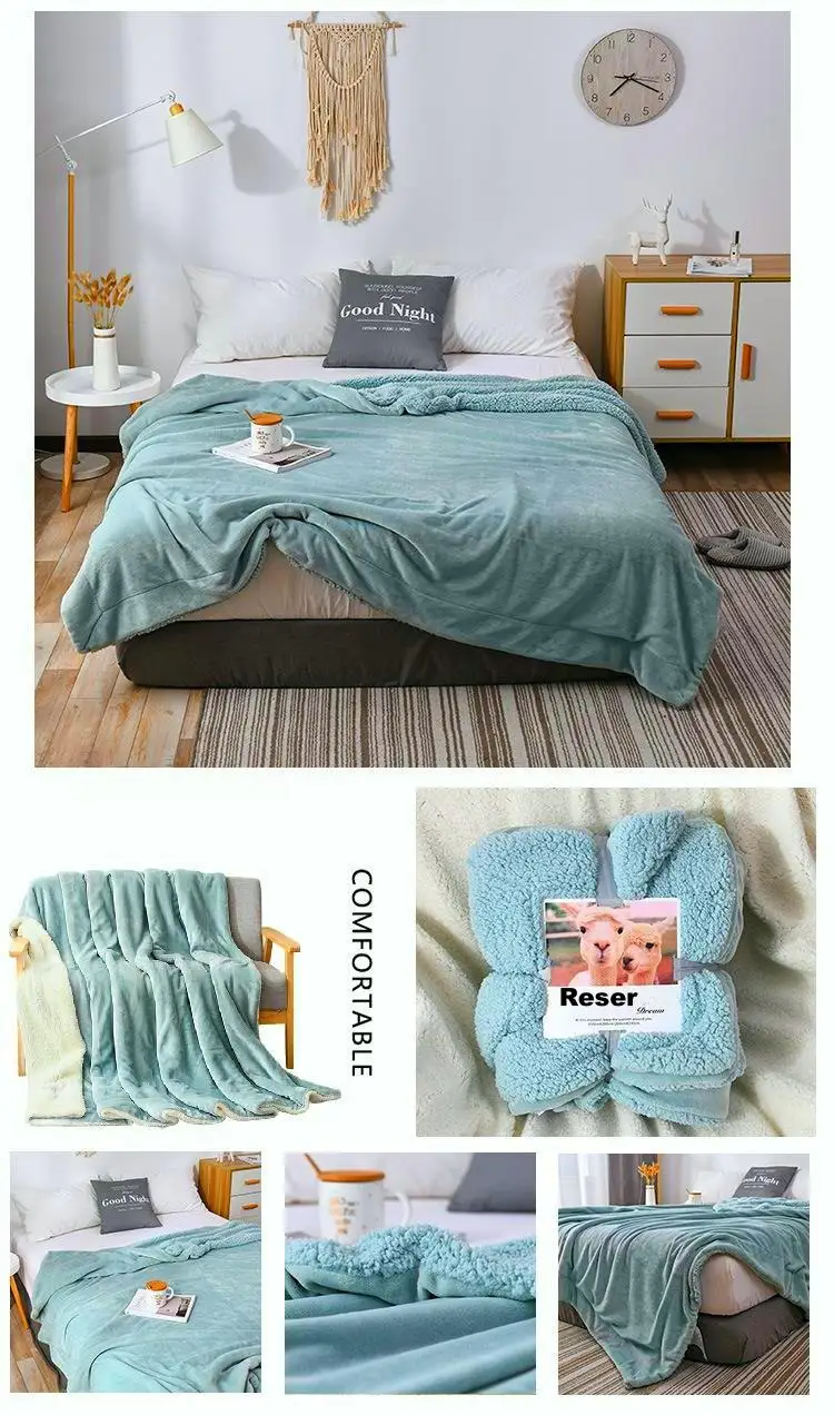 GentleSoft Sherpa Fleece Throw Blanket for Couch Thick Cozy Christmas Blanket for Winter Non-Heated Soft Fuzzy Plush Throw