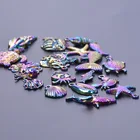 Stud Earrings Creative Sea Animal Figures Necklace Charms Stud Earrings Pendant Bracelet Accessories