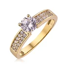 Ring Gold Gold High Quality Ring Andrew 2021 Fashion Ring 9K Gold Engagement Ring Zircon High Level