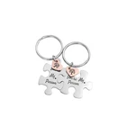Couple Couple Hot Selling Stainless Steel Luxury His And Hers Heart Life Tree Puzzle Piece Couple Key Chain