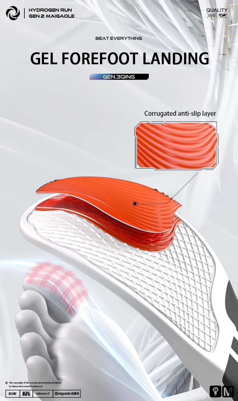 PU Gel Arch Support Sports Insoles for Basketball & Running PU Gel Arch Support Sports Insoles for Basketball & Running