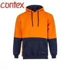 Cotton Hoodie Hoodie High Visibility Hivis Hiviz 2 Tone Knit Cotton Fleece Hoodie