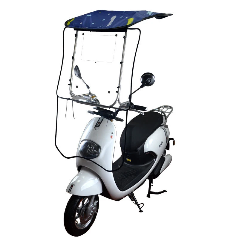 KLH435 Folding Motorcycle Umbrella Outdoor Windproof Electric Bike Sunshade Cover Detachable Scooter Electromobile Umbrellas