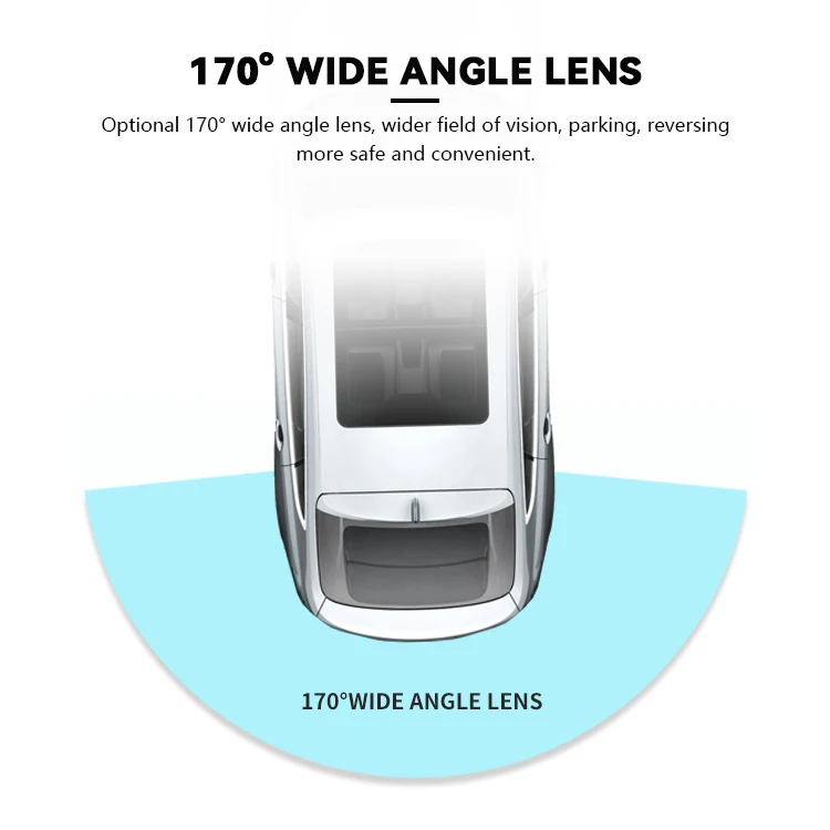 Wemaer EU License Plate Car Reverse Camera CVBS AHD Switch Guidline Auto Parking Line Night Vision Rearview Car Camera details