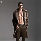 Coat Wholesale Fashion Men Warm Long Winter Outfit Clothing Faux Fur Coat