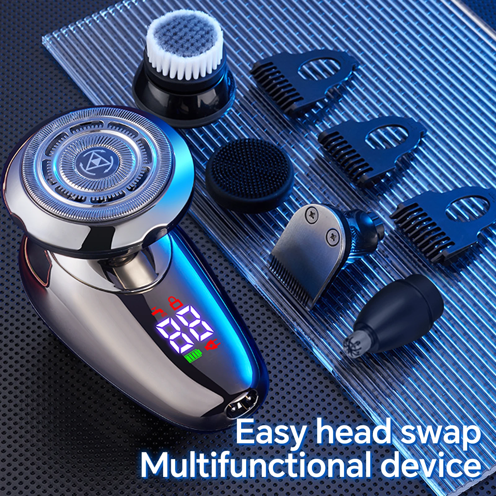 5-in-1 Rechargeable USB Electric Shaver Household RV Hotel Use Single Blade Men's Beard Trimmer Hair Cutting Machine supplier