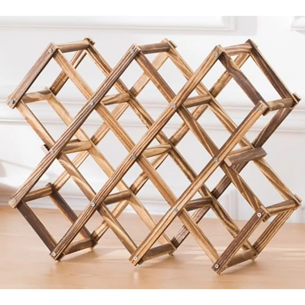 Modern Freestanding Wine Rack Organizer Countertop Cabinets Iron Rack Foldable Scratch-Resistant Protector for Home Furniture supplier