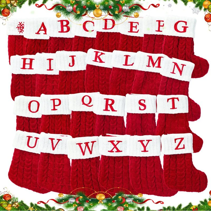 Custom  pattern funny   christmas decorations socks monogram Nordic Heirloom holder christmas stockings electrical