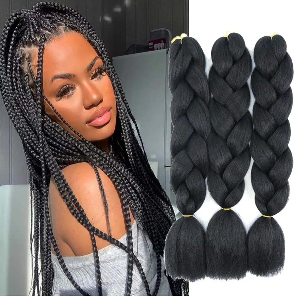 Hair Attachment For Braids 24inch 48inch 52inch 82inch African Hairstyle  Ombre Jumbo Braiding Hair - Buy Synthetic Hair Braiding,Crochet Hair Braids,Braiding  Hair In Bulk Product on 