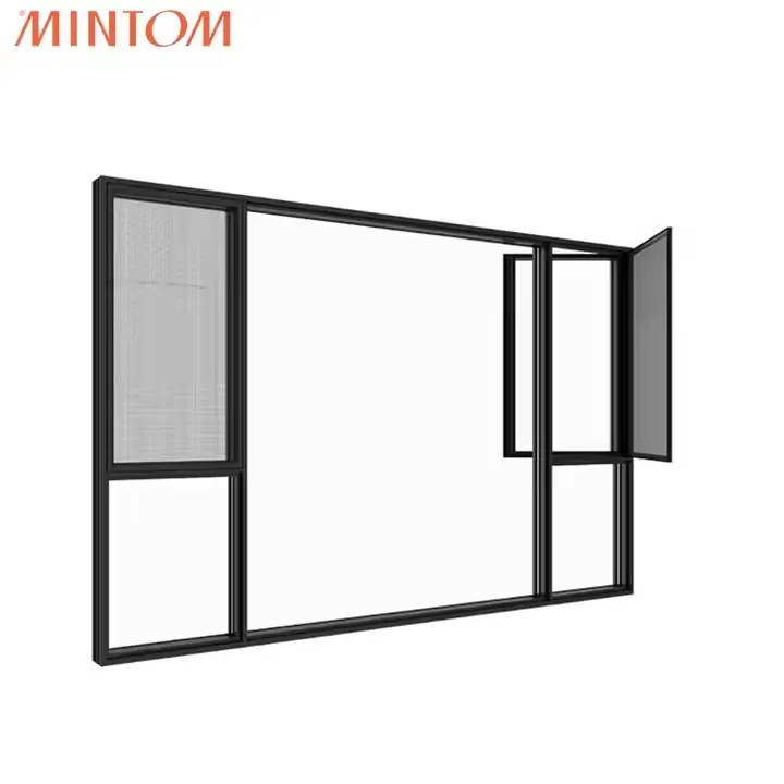Custom Thermal Break Insulated Window Soundproof Double Glazed Aluminum ...