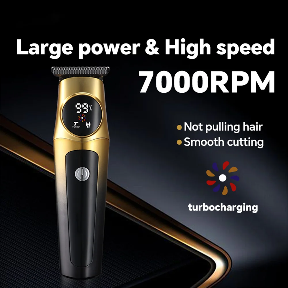 Professional Rechargeable USB Electric Hair for Clipper Adjustable Blade Head Stainless Steel English Instructions for Household details