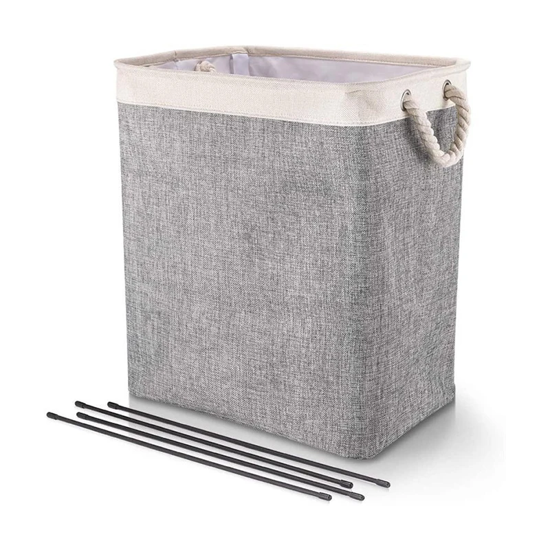 Laundry Hamper with Handles Portable Collapsible Dirty Clothes Basket Folding Laundry Basket