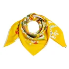 Silk Twill Women Fashion Custom Double Sides Print 100% Pure Silk Twill Square Scarves