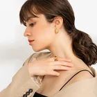 Sterling Silver Silver High Quality Design Sense Line Three-dimensional Irregular S925 Sterling Silver Female Ring
