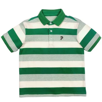 OEM/ODM Kids Casual Polo Shirt High Quality 100% Cotton Embroidered Short Sleeve Tee Shirt for Boys for Kids