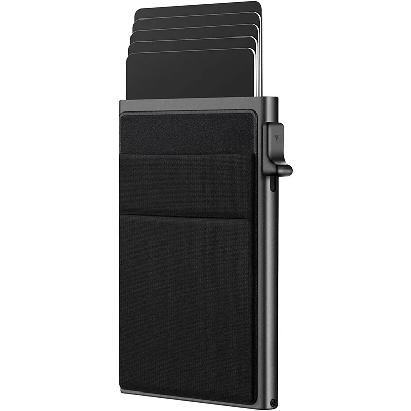 Saashi Men's RFID Blocking Luxury Pop Up Slim Thin Minimalist Bank Cardholder.