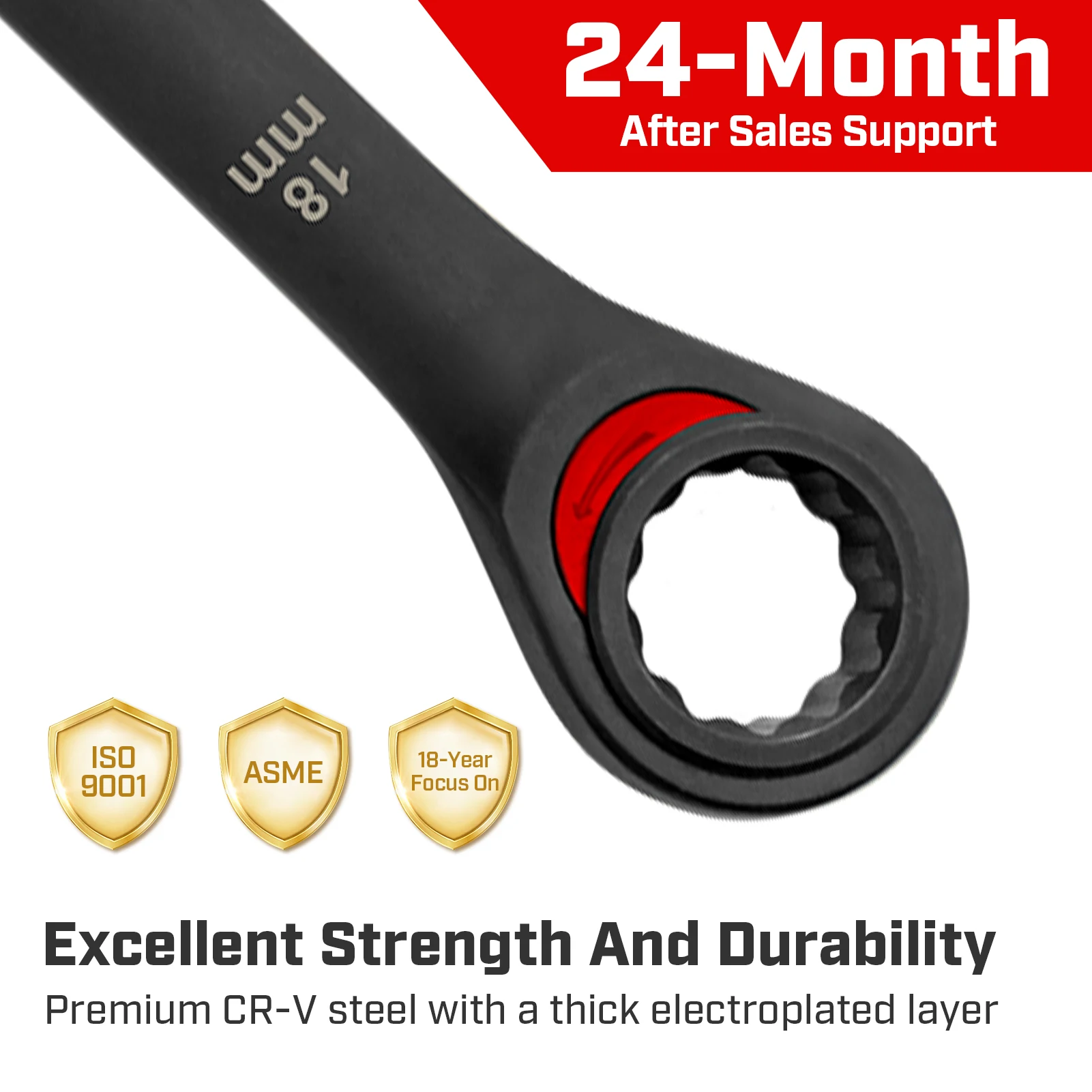 Combination Ratcheting Wrench Set: 12-Piece Metric 8-19mm CR-V Steel Tough Wax Canvas Storage Bag for Off-Road Tool Kits Hb055dd7b8b64497cbf20f39502f0758fn