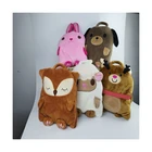 High School 2021 High Quality Custom Fashion Plush Cartoon Animal School Bags Kids Backpack