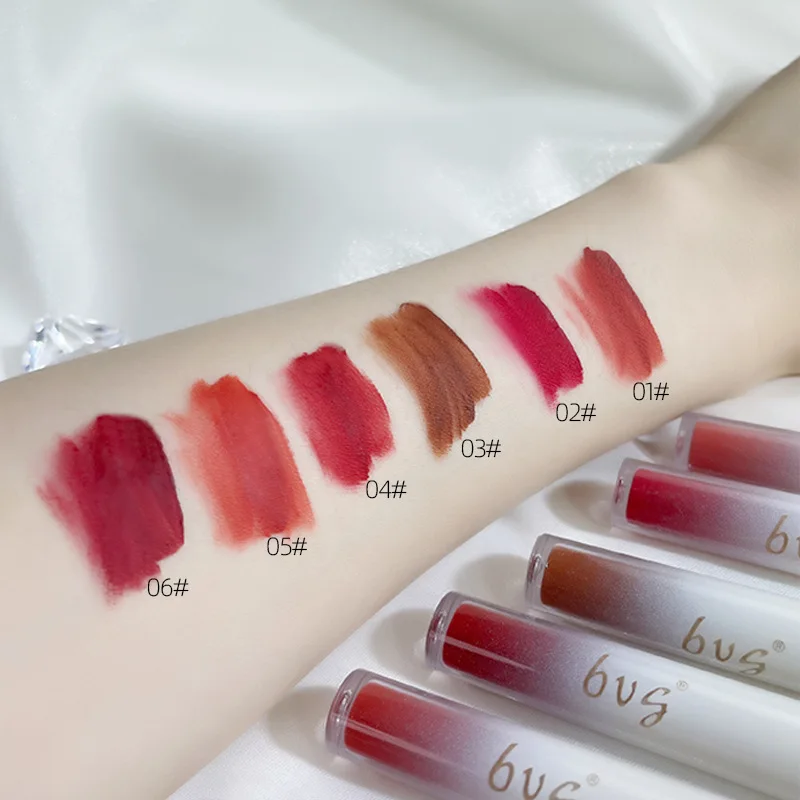 Matte Liquid Lipstick Makeup Set Long-Lasting Wear High Pigmented Not Fade Waterproof Lip Gloss 3 colours