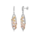 Shape Jewellery New Fashion High Quality Earrings Rose Gold Leaf Shape Design Jewellery Earrings Trendy