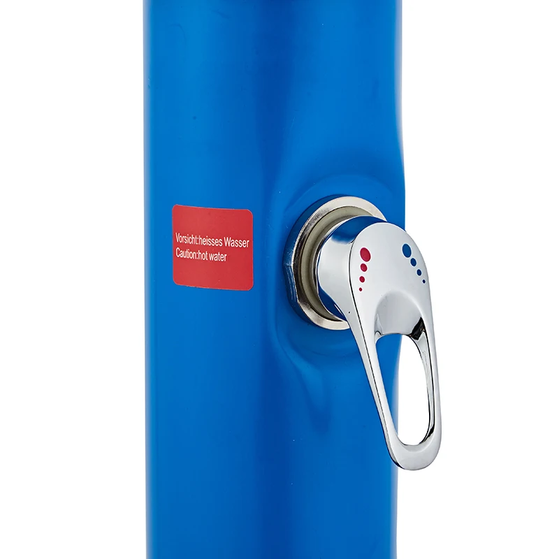 Blue 20L Freestanding PVC 2 Sections Design Professional Portable Shower