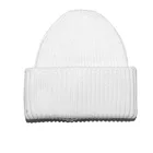 Custom Logo White Knitted Hat Beanie With 3D Embroidery Man Wamen Wool Blend Knit Hat Winter