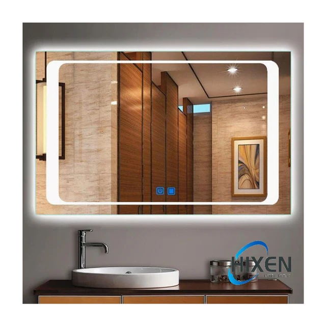 HIXEN 18-3 Touch screen bathroom mirror led smart mirror light bathroom mirror bluetooth