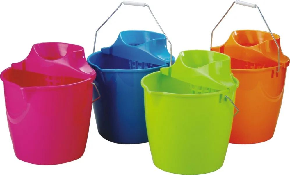 Home popular plastic mops cleaning floor bucket with wringer