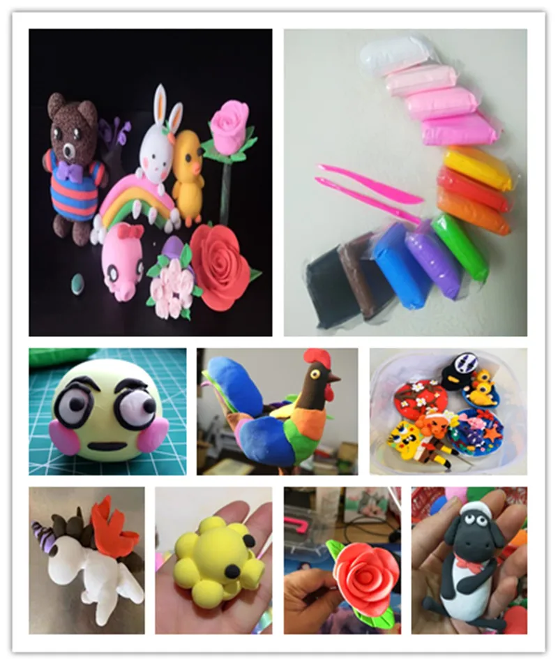 Magic Foam Play Dough Modeling Clay/24 Colors Kids Air Dry Polymer Clay Buy Modeling Clay,Foam